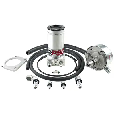 PSC Motor Sports Remoteâ€‘Fill Power Steering Pump & Reservoir Kit – Dodge Cummins (1994–2002)