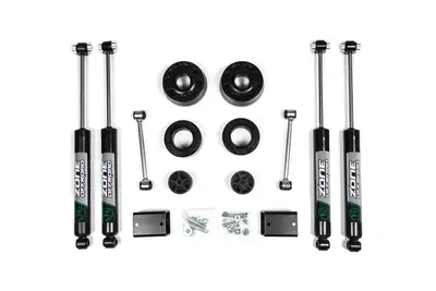 Zone Offroad 18-24 Jeep Wrangler JL 2 Inch Coil Spring Spacer Lift Kit With Nitro Shocks Zone Offroad