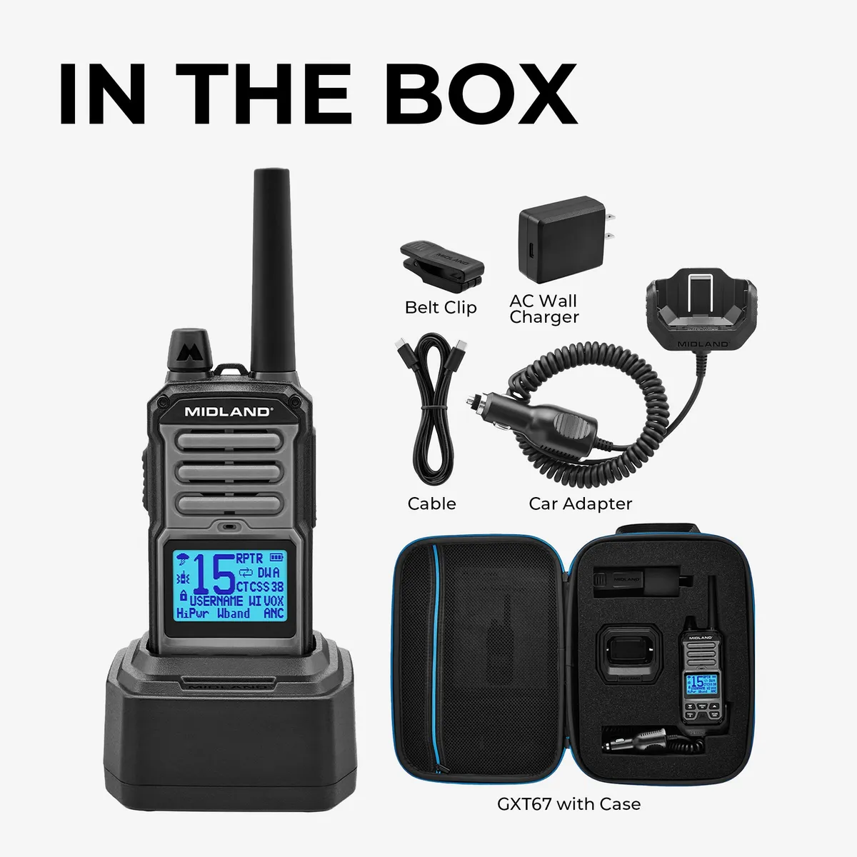 Gxt67 Gmrs 5â€‘watt Walkie Talkie - Gxt67pro product image