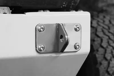 Steinjager Recovery and Towing 2007-2018 D-Ring Mounting Brackets Bare Metal