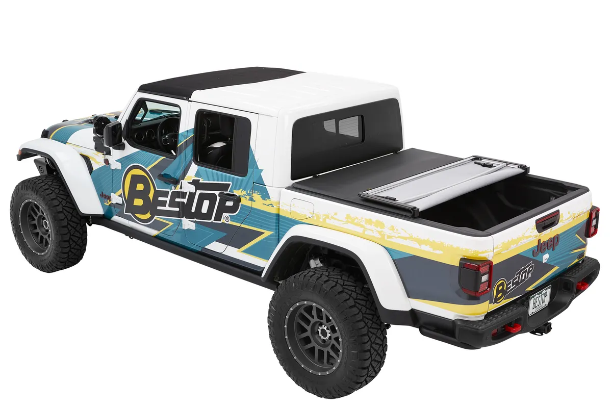 Bestop EZ-Fold Soft Tonneau '20-26 Gladiator For 5 ft. bed Black Diamond Bestop