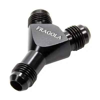 Fragola Performance Systems Yfitting 6an Male Inlet x 4an Male Outlets Black
