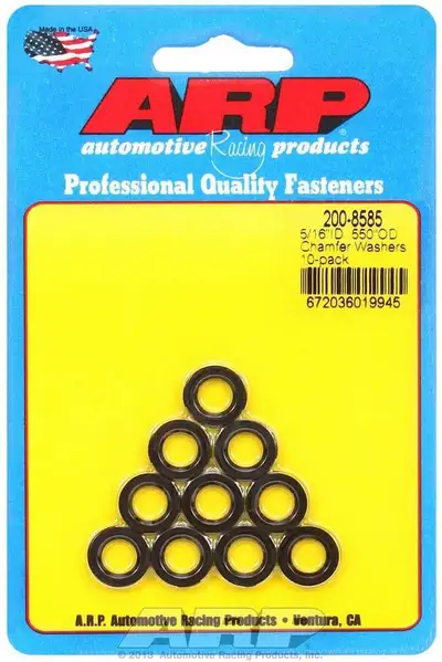 ARP Auto Racing Black Washers - 5/16 ID x .550 OD Chamfer (10)
