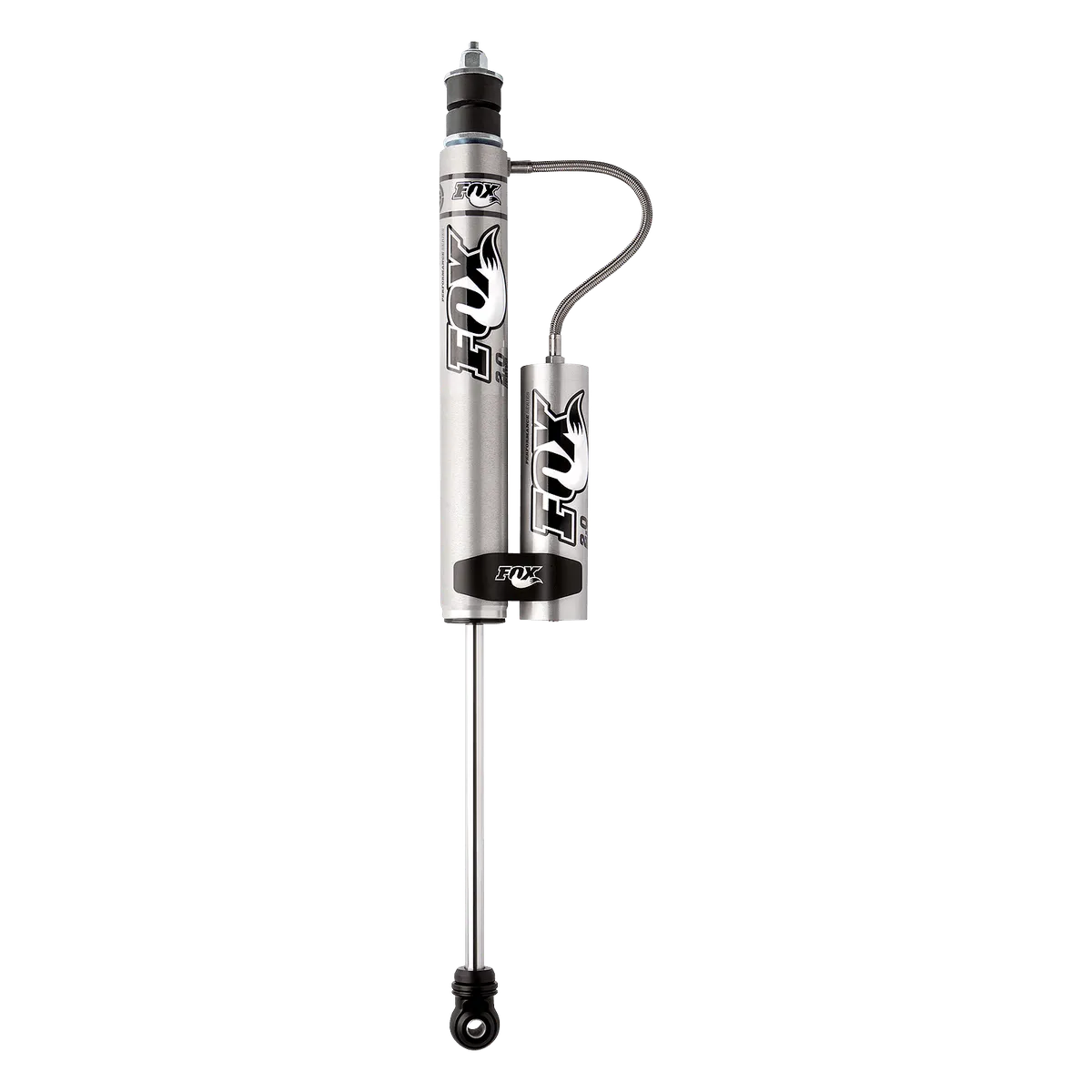 FOX Performance Series Smooth Body Resrvoir Reservoir: External Color: Aluminum Sold As: Each Top Mount: Sm3 Bottom Mount: Es7 Extended28.8 Compressed17.2 product image