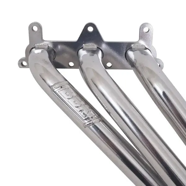 Chevrolet Camaro V6 1-5/8 Long Tube Exhaust Headers With High Flow Cats Polished Silver Ceramic 10-11 product image