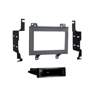 Metra Electronics Custom Fit Mounting Kit; Iso Din W/Pocket or Double Din Radio Provision; Incl.: Radio Trim Panel/Radio Brackets/Pocket/Screws; Gray Finish;