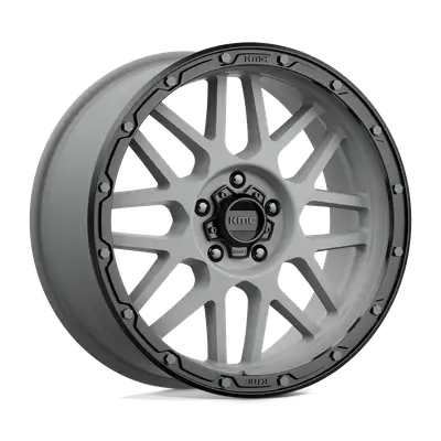 KMC Wheels Kmc Km535 Grenade Off-Road 20x9 18 5x5.0 Matte Gray Matte Black Lip