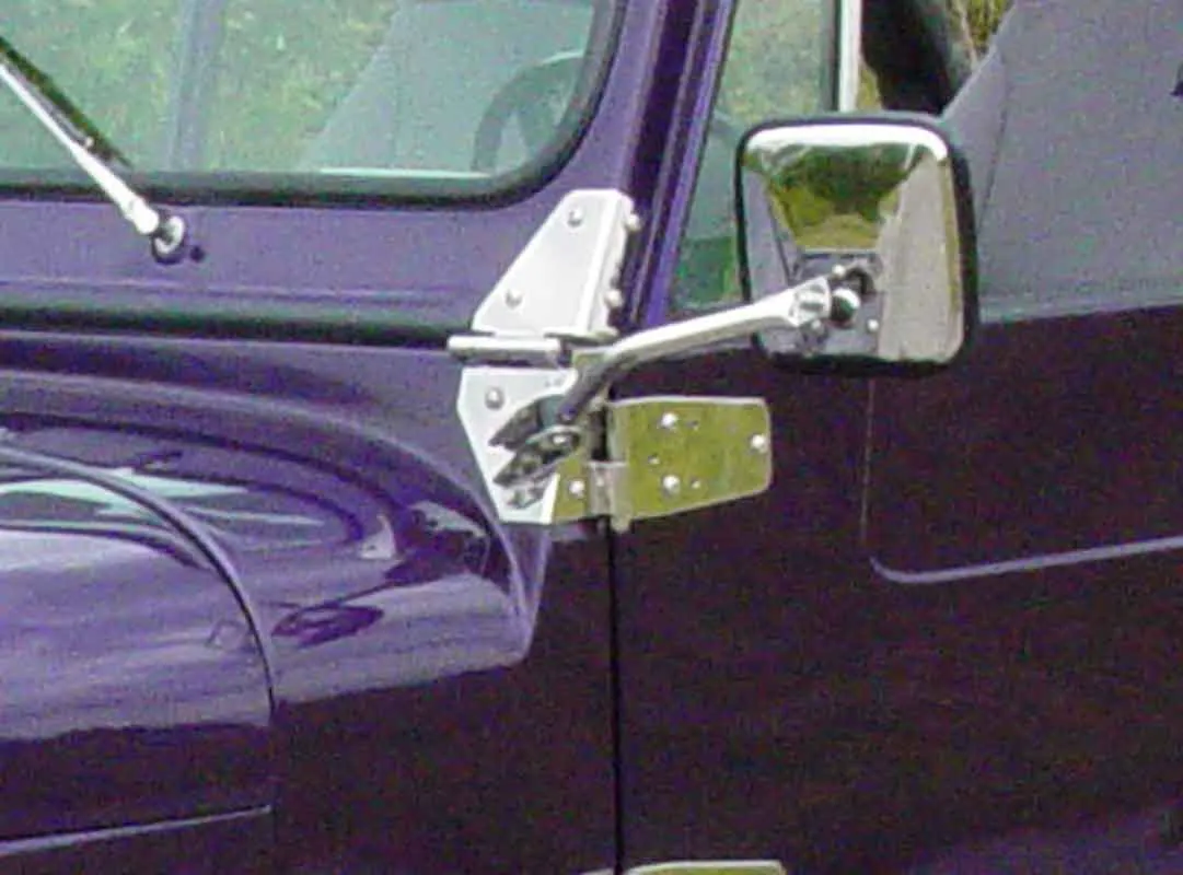 Jeep CJ Mirror Kit Pair 55-86 CJ Polished Silver Kentrol product image