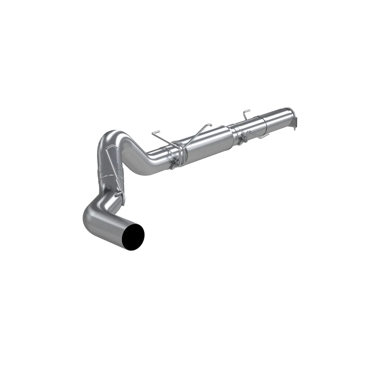 Armor Lite Cat Back Exhaust System; 5 in.; Incl. Extension Pipe/Muffler/Over Axle Pipe/Tailpipe/Hardware; No Tip; Single Side Exit; Aluminized; product image