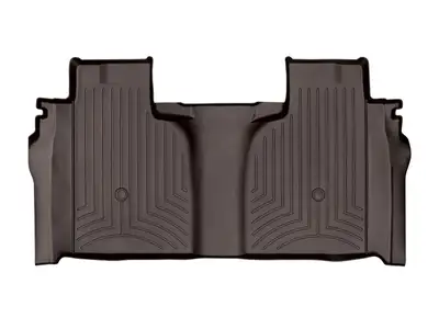 Weathertech Cocoa Rear FloorLiner Silverado 1500 2019 + Crew Cab 1st row bench seats