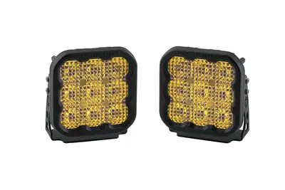 Diode Dynamics Diode Dynamics - SS5 LED Pod Sport Yellow Flood (pair)