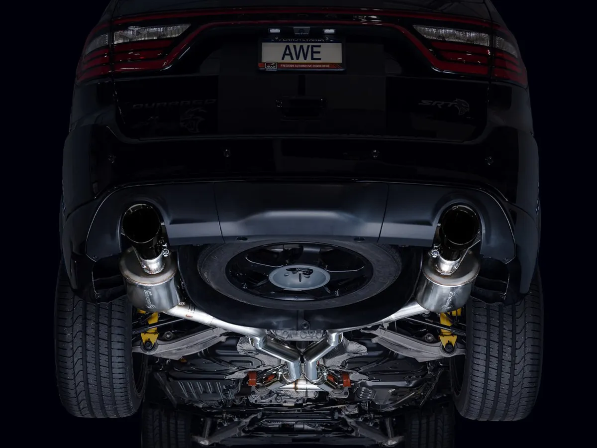 AWE Touring Edition Exhaust for Dodge Durango 6.4 / 6.2 SC - Chrome Silver Tips product image