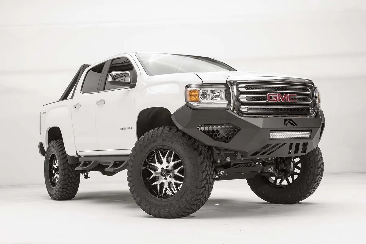 Vengeance Front Bumper; 2 Stage Black Powder Coated; No Guard; product image