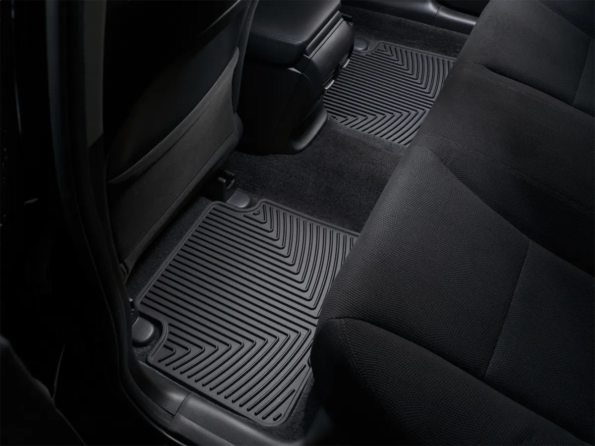 Weathertech 2008 + Honda Accord Black Rear Rubber Mats Fits Sedan Only