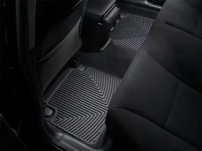 Weathertech 2008 + Honda Accord Black Rear Rubber Mats Fits Sedan Only