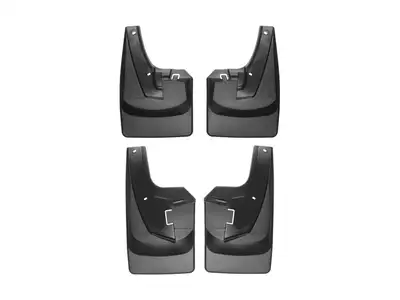 Weathertech MudFlap No-Drill DigitalFit® MudFlap Kit; Black;