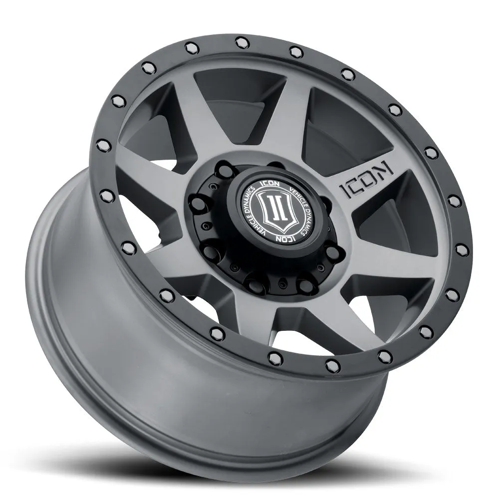 17 X 8.5 Rebound 8 X 6.5in 5.25inbp 13mm Offset Titanium product image