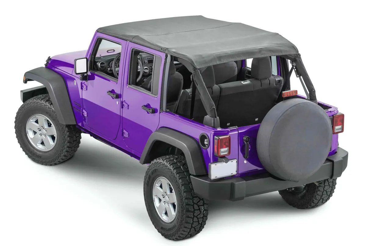 Steinjager Steinjäger Tops and Covers Wrangler JK 2007-2018 Bimini 4 Door Black Diamond