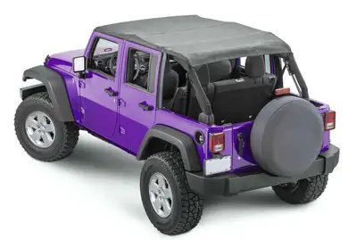Steinjager Steinjäger Tops and Covers Wrangler JK 2007-2018 Bimini 4 Door Black Diamond