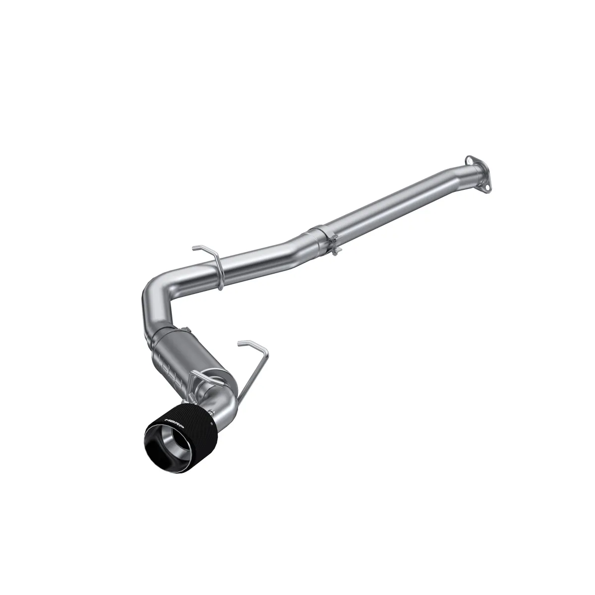 T304 Stainless Steel 3 Inch Cat-Back Single Rear Exit with Carbon Fiber Tips for 13-Up Subaru BRZ 17-Up Toyota GR86 and 13-16 Scion FR-S MBRP product image