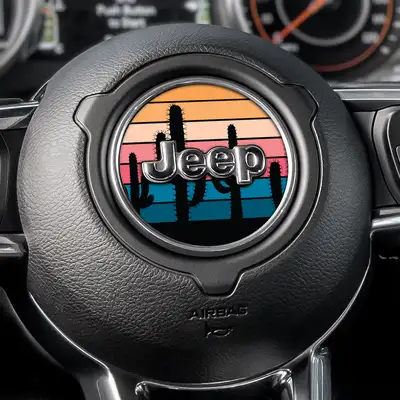 Under The Sun Inserts Cactus Trees Steering Wheel Decal