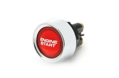 Quickcar Racing Products Switch Lighted Push Button Red 50 Amp
