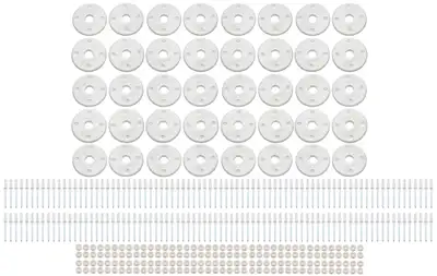 FiveStar Scuff Plate Plastic White 40-Pack MD3