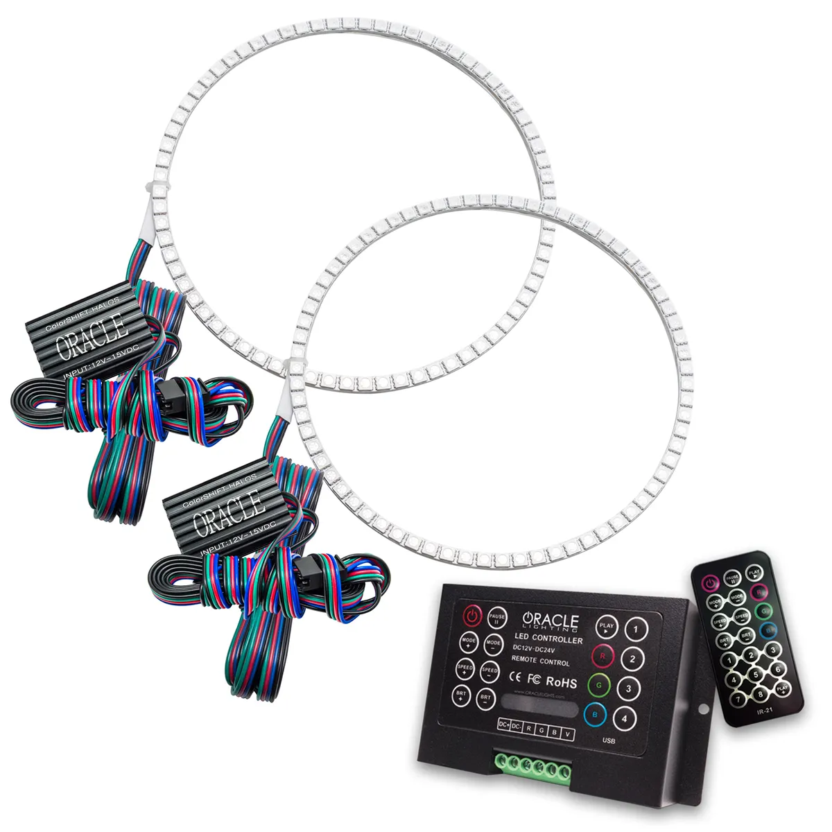 ORACLE Lighting 2020-2025 Jeep Gladiator JT LED Headlight Surface Mount Halo Kit product image