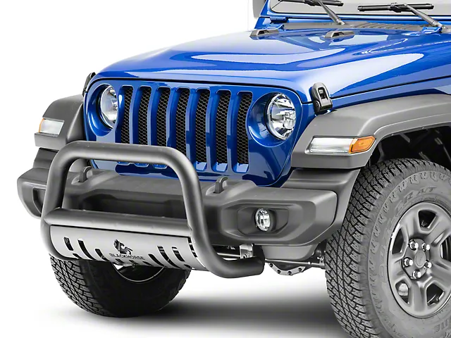 20c Gladiator /18c Wrangler JL Bull Bar w Skid Plate Black product image
