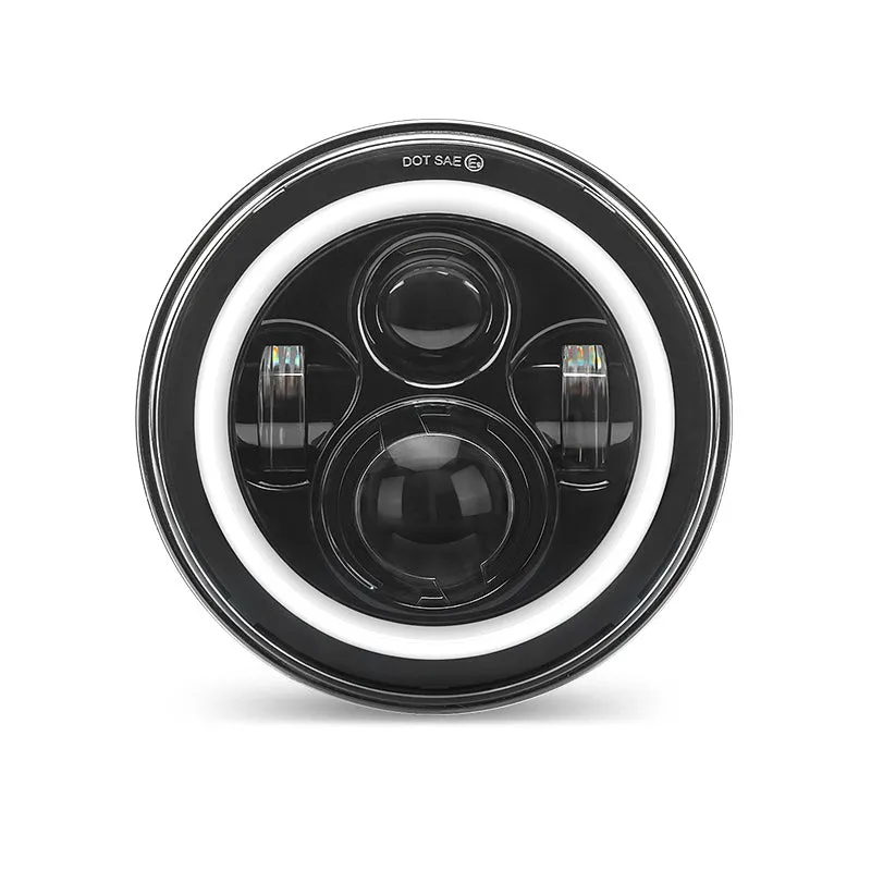 4-in-1 Controlled 7'' LED Halo Headlights and 4'' Cree LED Halo Fog Lights with Turn Signals for Jeep Wrangler JK product image