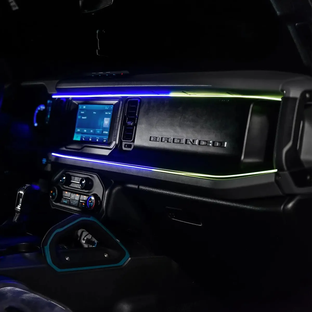 2021-2025 Ford Bronco Dynamic ColorSHIFT LED Dash Kit - USB Plug & Play Interior Lighting product image