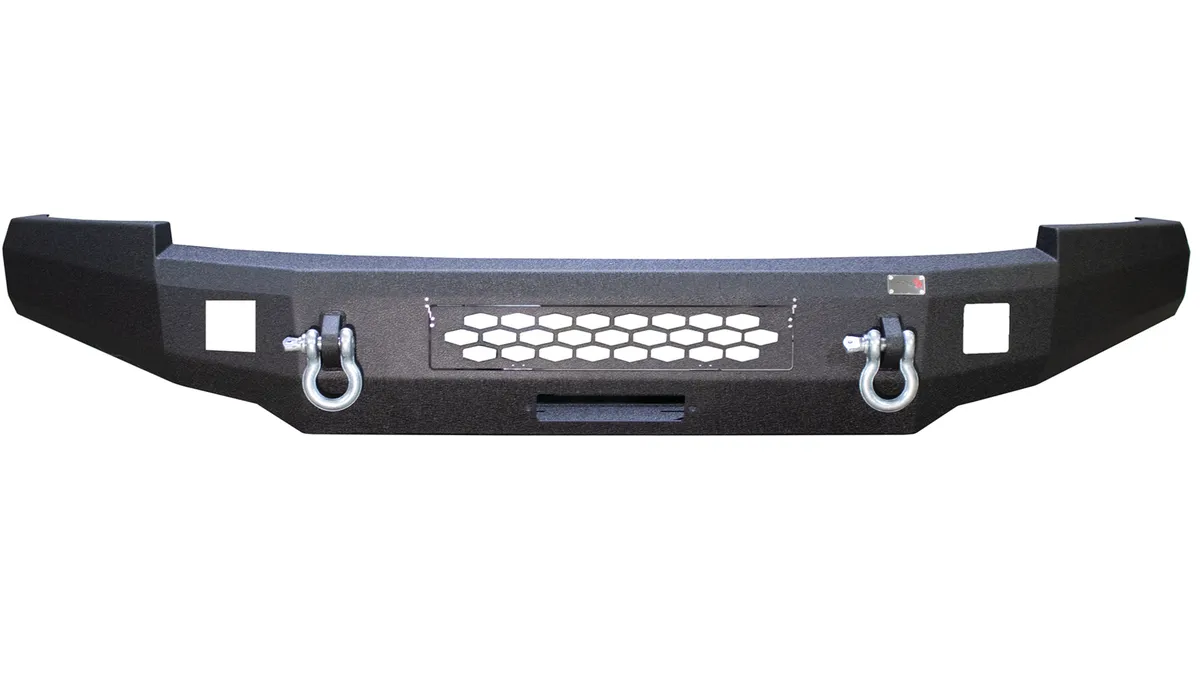 0713 Silverado 1500 Front Bumper Black Powder Coat Coldrolled Steel product image