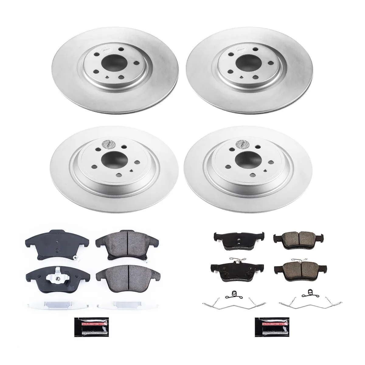 Z17 Geomet Coated Rotor Kit: Genuine Geomet Fully Coated Rotors; Ceramic Pads W/Hardware product image