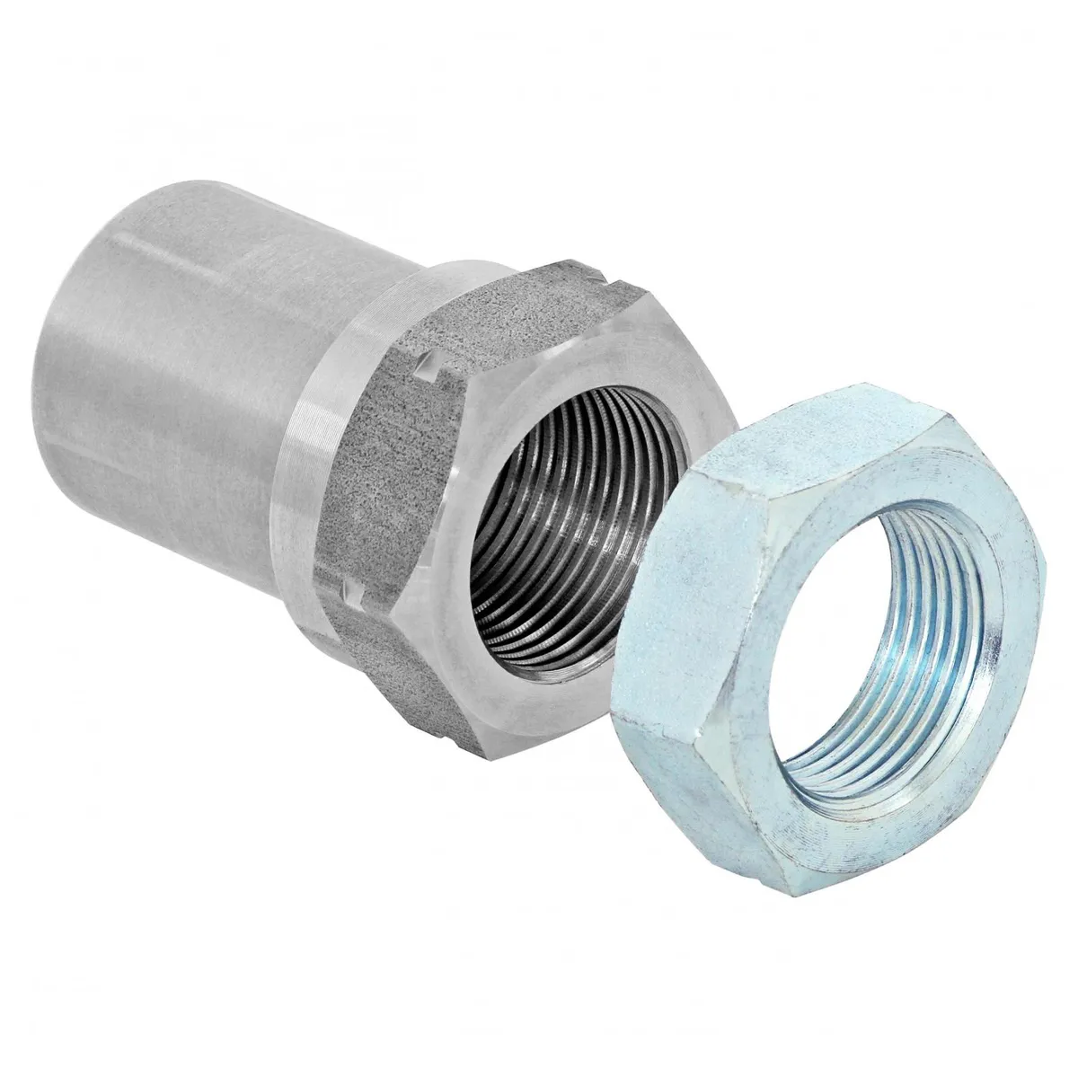 Threaded Bung With Jam Nut 1 1/4 Inch-12 Left Hand Thread Set RockJock 4x4 product image