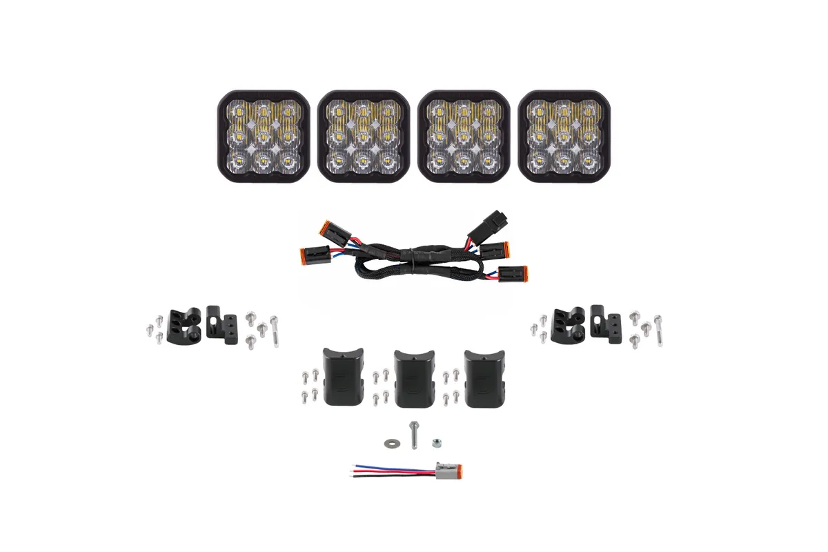 Diode Dynamics - SS5 Sport Universal CrossLink 4-Pod Lightbar White Driving product image