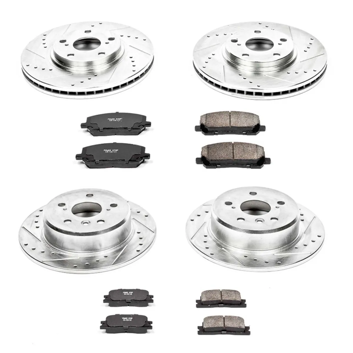 Z23 Evolution Sport Upgrade Kit: Drilled/Slotted Rotors; Carbon-Fiber Ceramic Pads W/Hardware product image