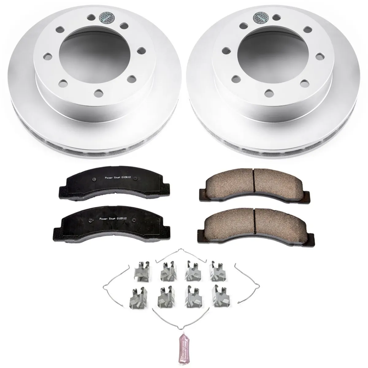 Z17 Geomet Coated Rotor Kit: Genuine Geomet Fully Coated Rotors; Ceramic Pads W/Hardware product image