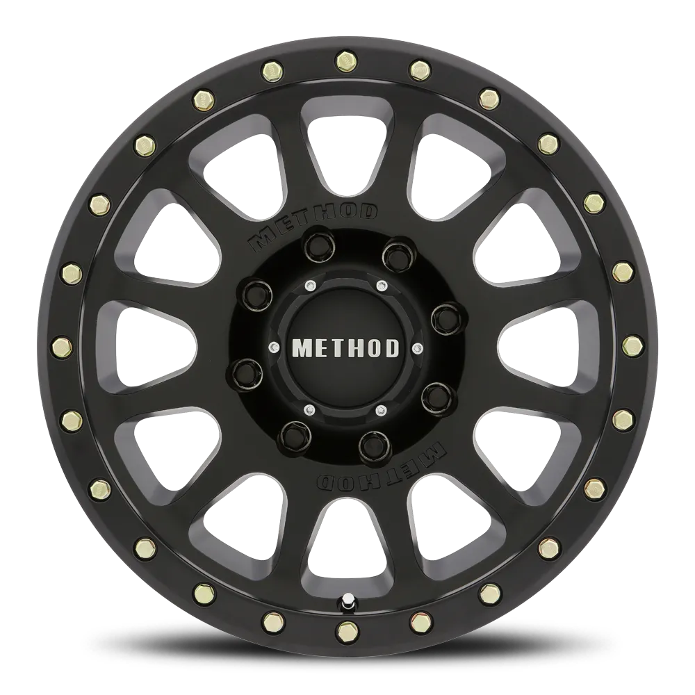 Method Race Wheels Aluminum Wheels 17x8.5 NV HD MR305 Bolt Pattern 8 On 165.1 Offset 0 Lip Size 1.26 Matte Black MB Method