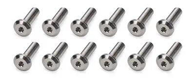 TI22 Performance Top Plate Titanium Bolt Kit 12 1/4 x 7/8 Button