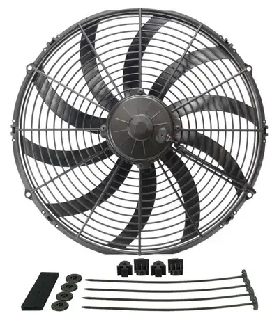 Derale HO Extreme 16in Curved Blade Puller Electric Fan
