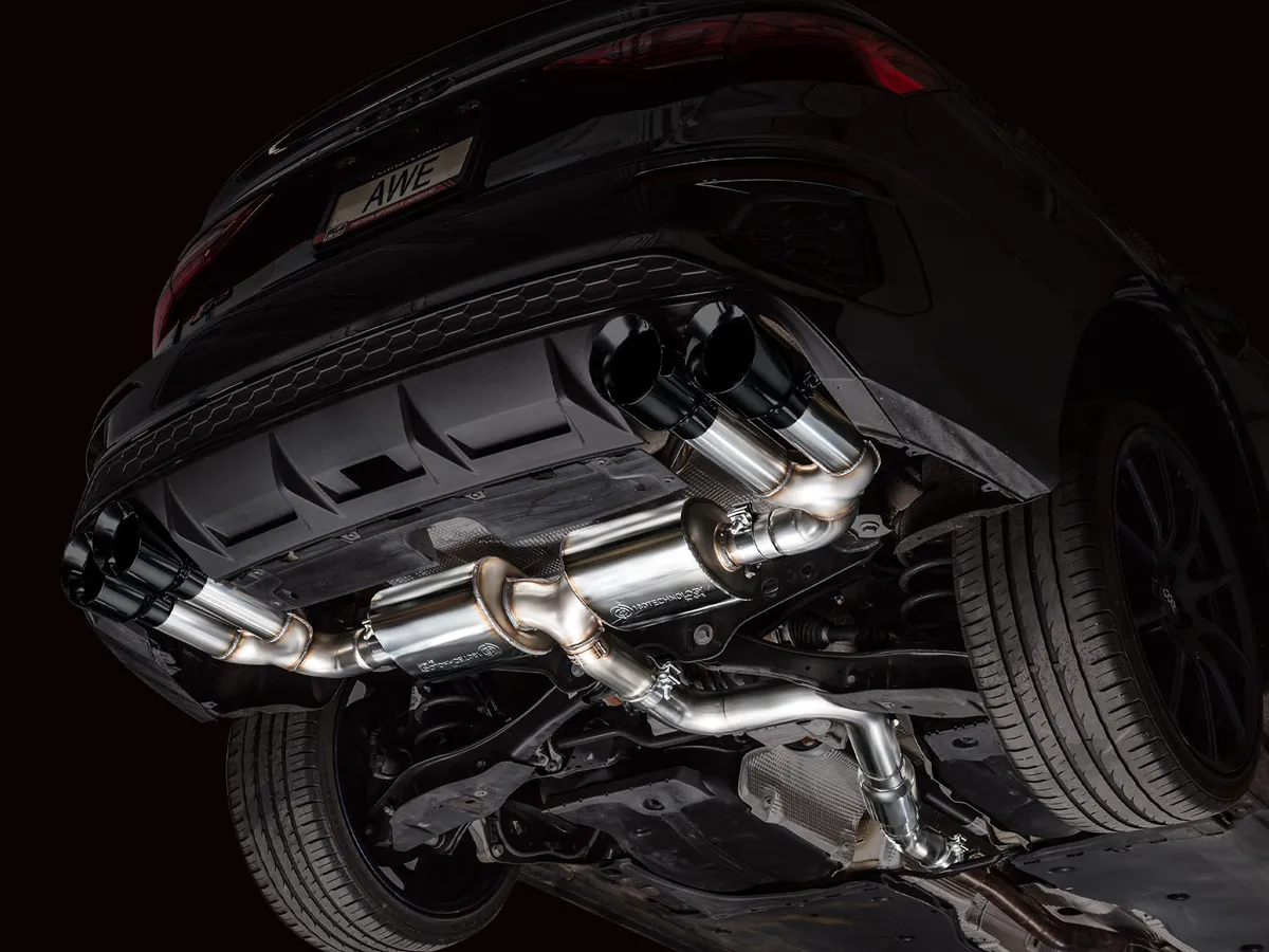 AWE Track Edition Exhaust for Audi 8Y S3 - Chrome Silver Tips product image