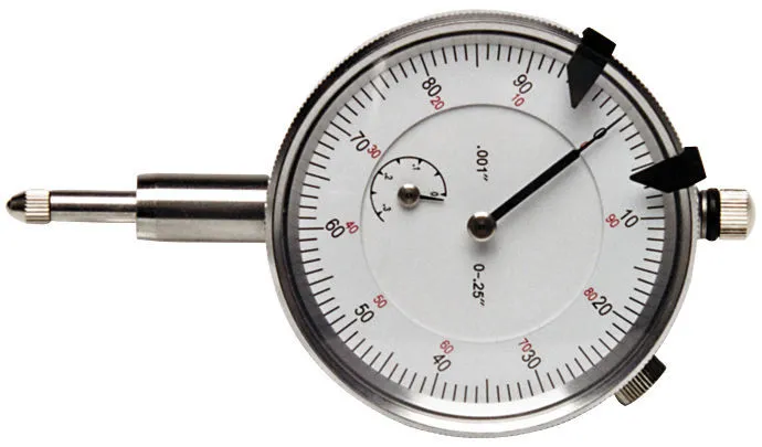 Proform Dial Indicator Universal 0-.00 Inch Range No Base or Mounting Device Included Proform