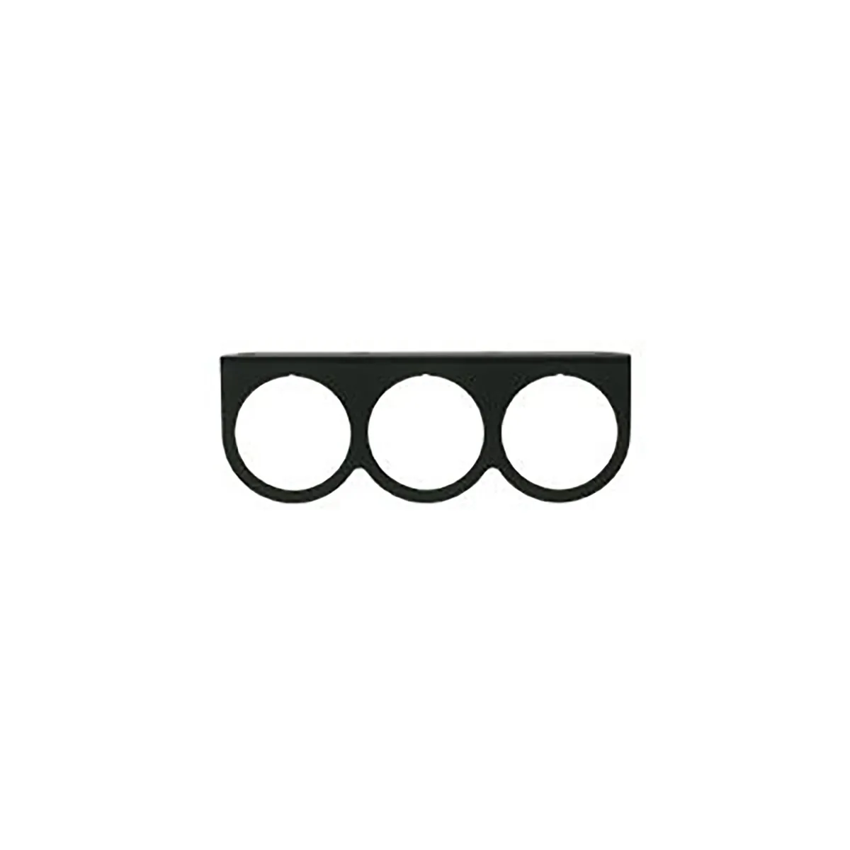 2-5/8 in. Black Triple Gauge Mounting Panel product image