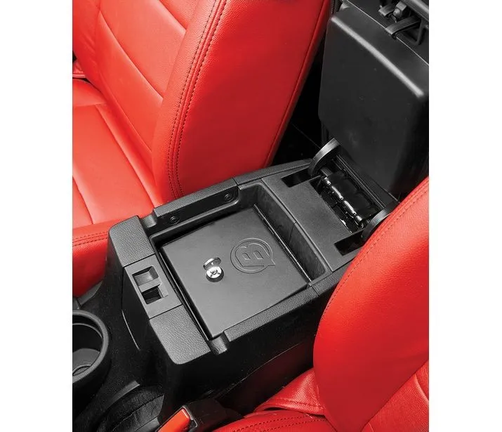 Jeep Center Console Lock Box For Jeep 2011-2018 Wrangler JK Black Steel Bestop product image