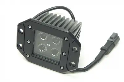 Southern Truck 3.0 X 3.0 Inch 16W Square Flush Mount LED Light Flood 1,440 Lumens Each Black Series Southern Truck Lifts