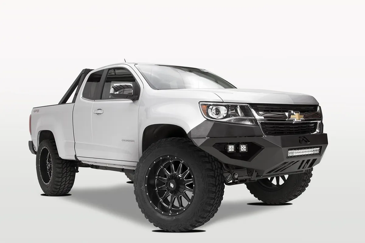 Vengeance Front Bumper; 2 Stage Black Powder Coated; No Guard; product image