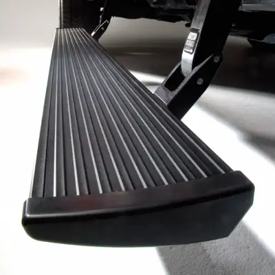 AMP Research PowerStep - Plug-N-Play Black Plug N Play System - includes OEM style illumination Gas models only