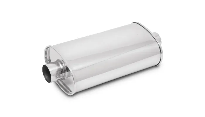 STREETPOWER Oval Muffler; Oval; 2.75 in. Inlet ID; 5 in. H; 9 in. W; 15 in. Body L; 20 in. Overall L; 2.75 in. OD; Center/Center Location; product image