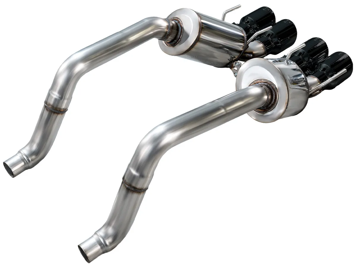 AWE Touring Edition Axleback Exhaust for C6 Chevrolet Corvette 6.0L (2005-2007) and 6.2L (2008) - Diamond Black Tips 3015-43660 product image