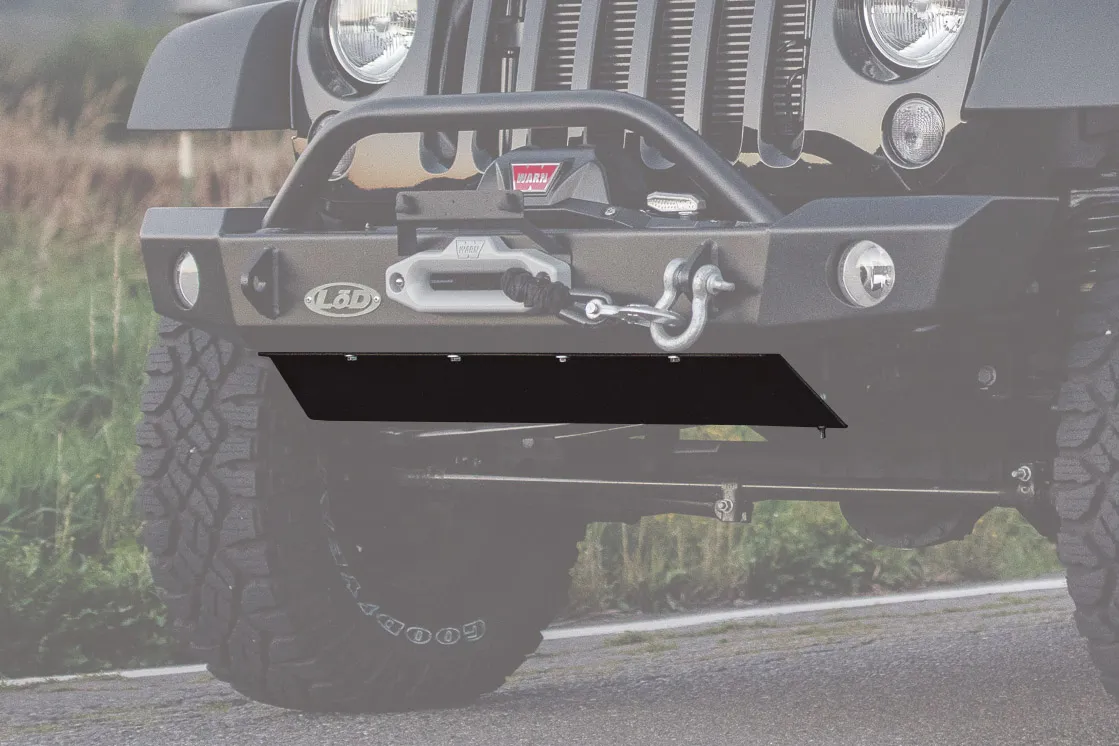 JK Signature Series Mid Width / Full Width Bolt on Skid Plate (Black Powder Coated) product image